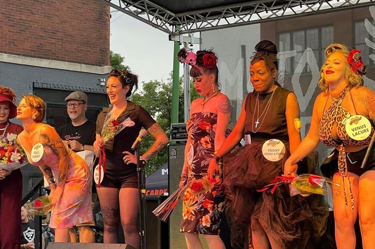 2022 Pin-Up Contestants Stage