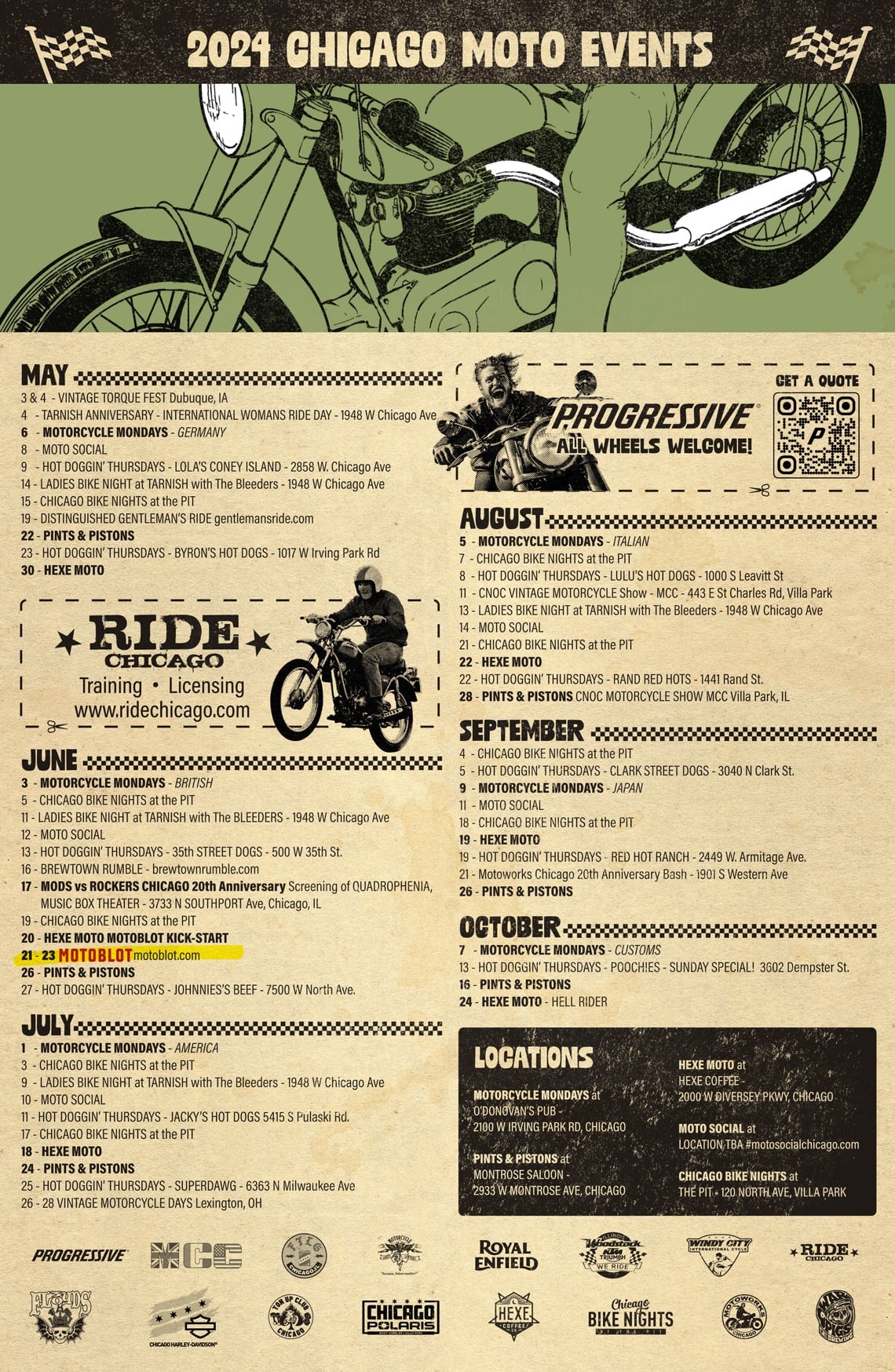 Moto Events Calendar 2024
